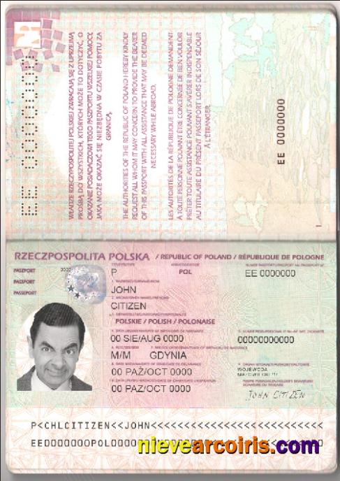 Poland passport 2011-2018